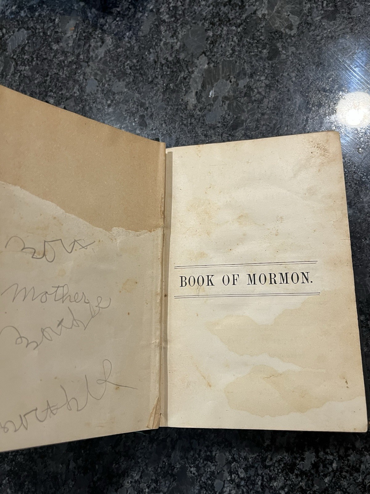 RARE 1891 BOOK OF MORMON 3RD ELECTROTYPE EDITION GEORGE Q CANNON & SONS HC LDS