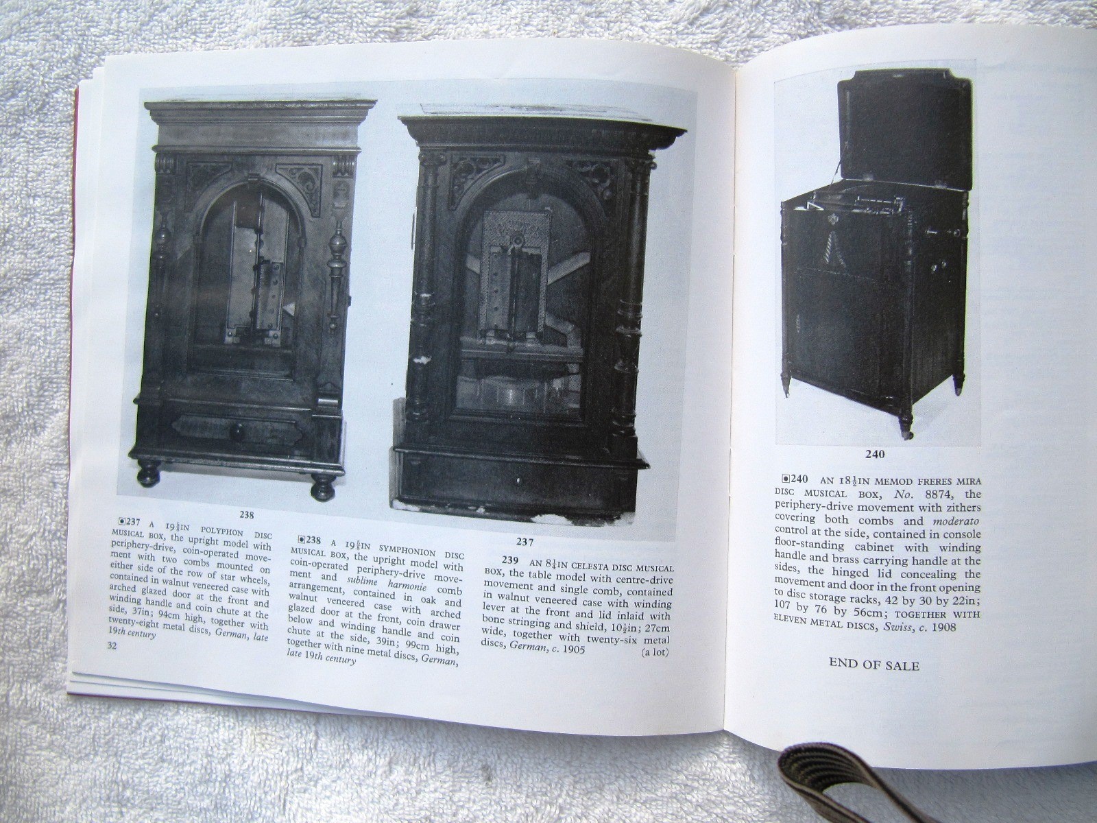 SOTHEBY’s AUCTION CATALOG 1980 Phonographs Gramophones Music Boxes Jukeboxes