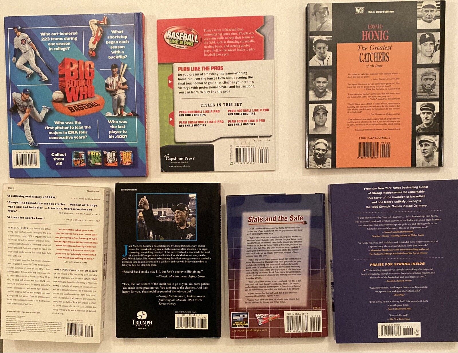 Sports Books. 7 Titles. (5 Hardcover/2 Paperback)