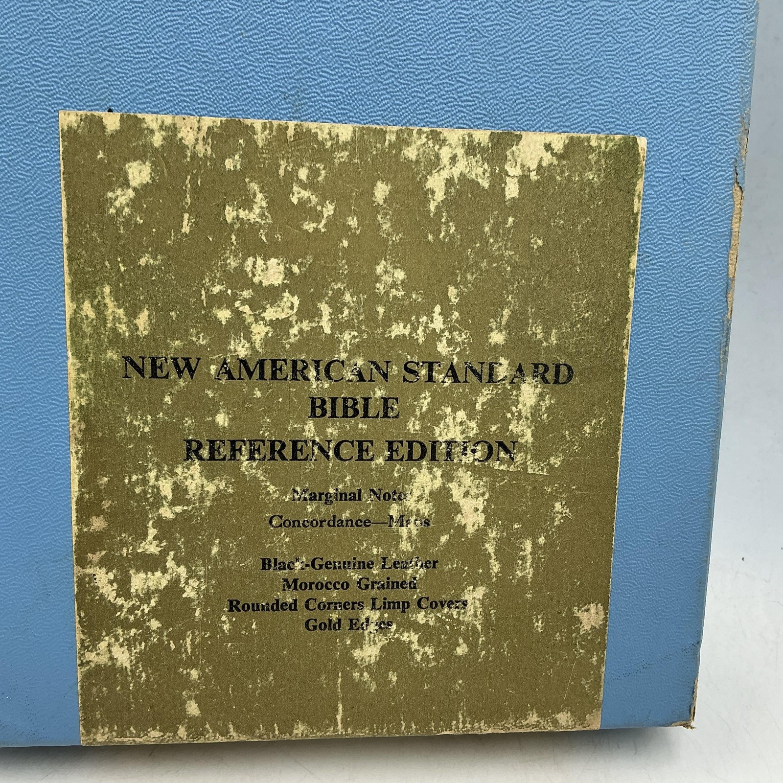 New American Standard Bible Reference Edition Lockman 1973 Morocco Leather