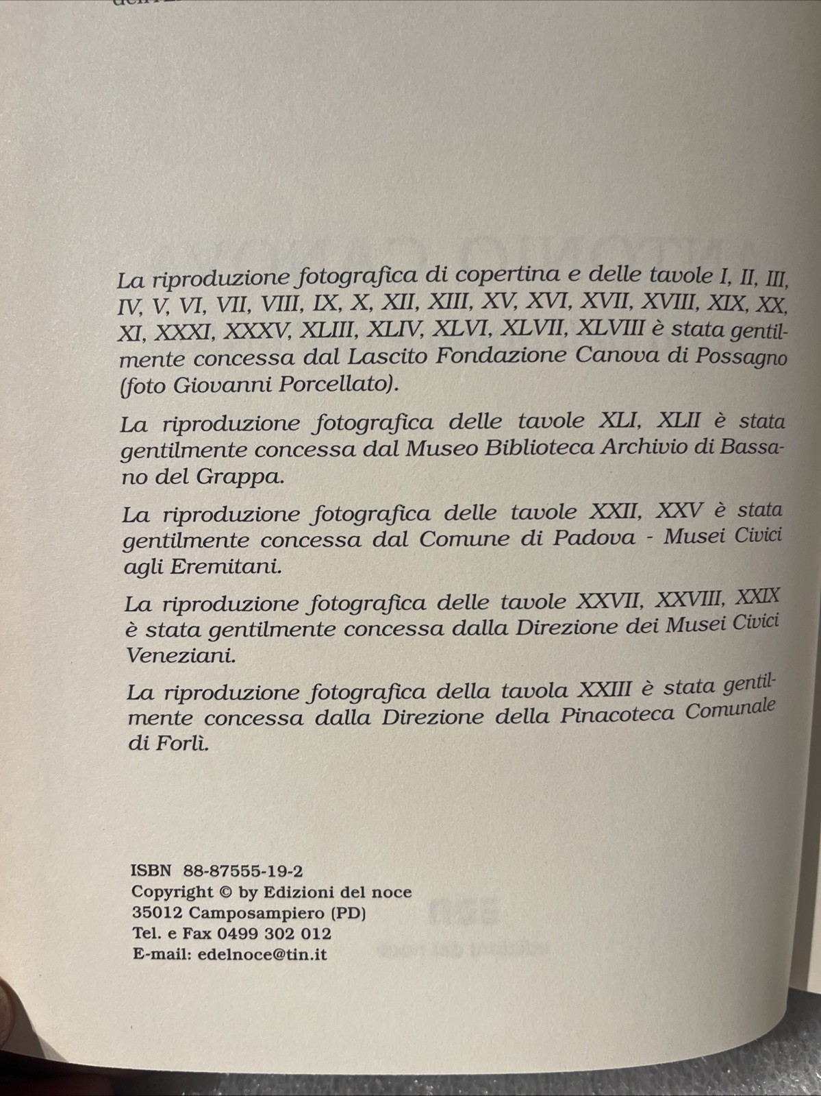 Antonio Canova: Storia dell’uomo e dell’artista by Dante Bovo HC Del Noce. 2001