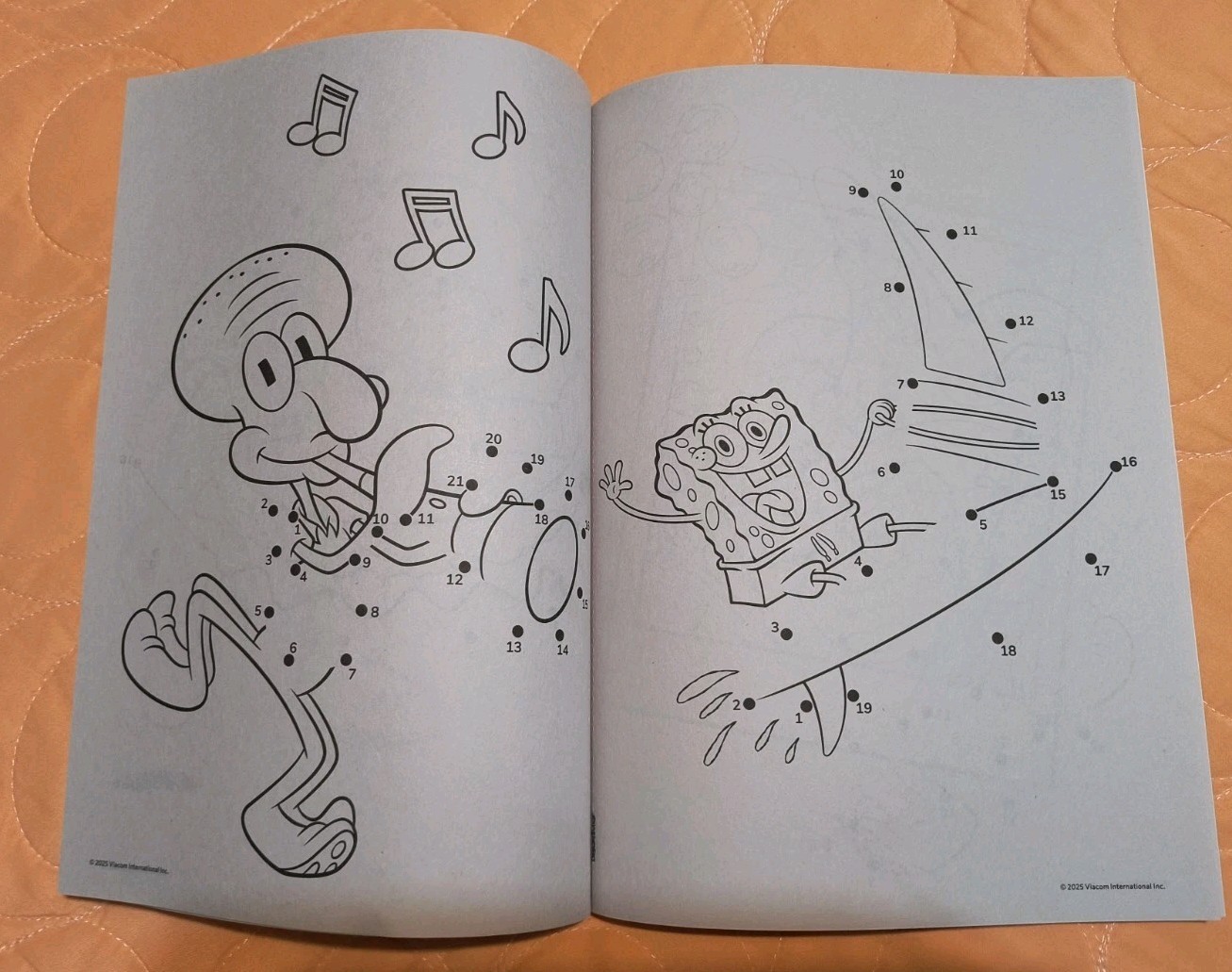 SpongeBob SquarePants Dot-to-Dot Coloring & Activity Book Tear/Share Pages 🆕