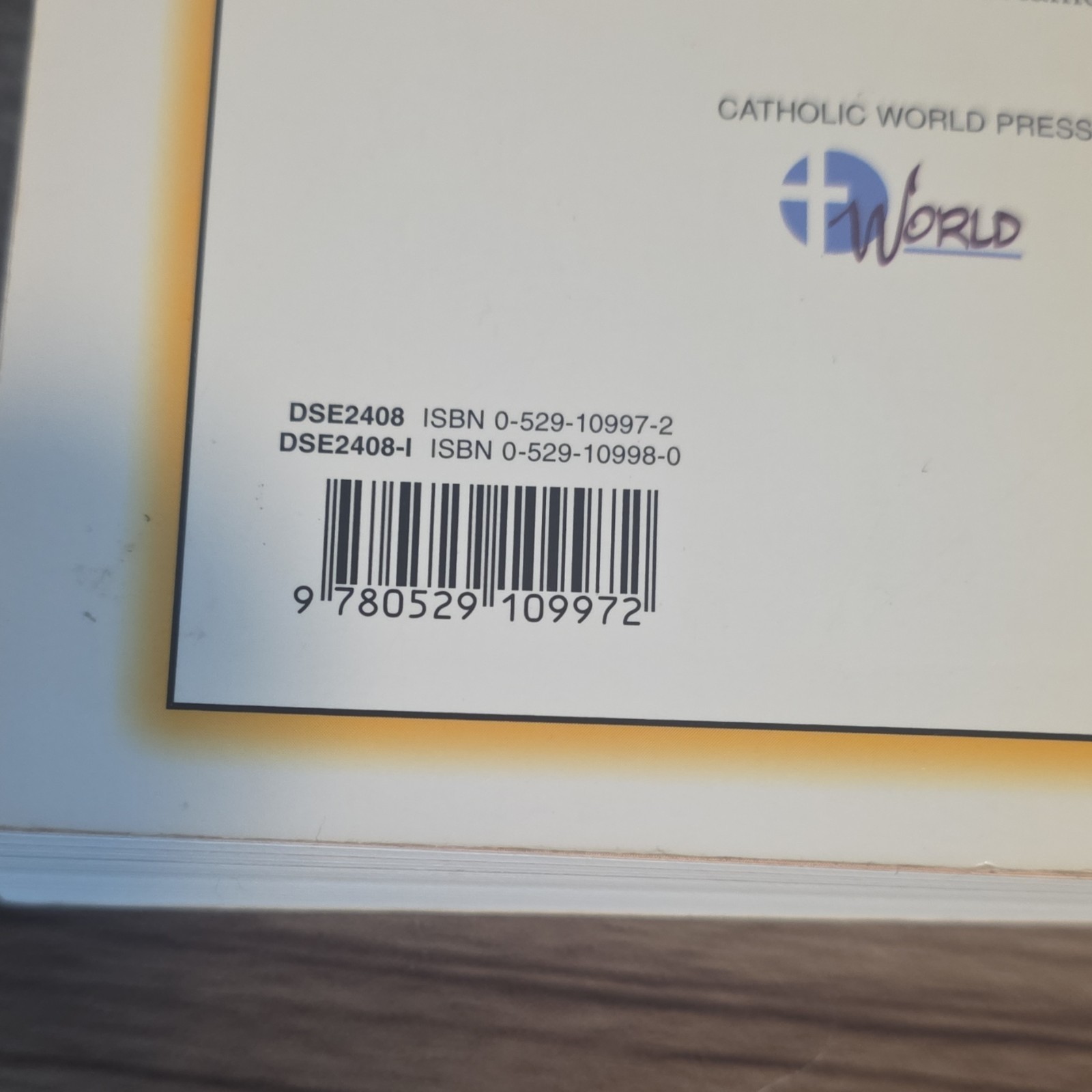 Catholic World Press NAB New American Bible Student Edition PB Illustrated CCD