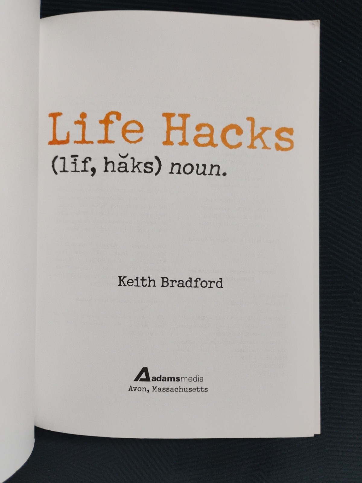 LIFE HACKS (2014 TPB) by Keith Bradford – New!