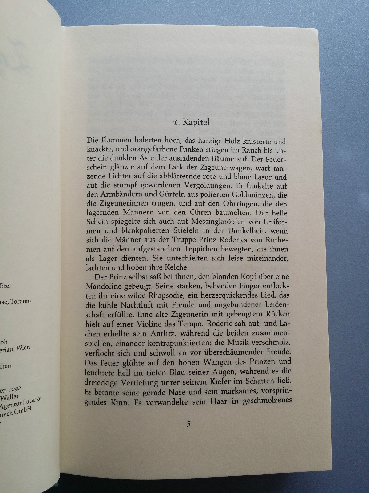 Gypsy Prince Novel Jennifer Blake Wilhelm Goldmann Verlag 1992 415 Pages