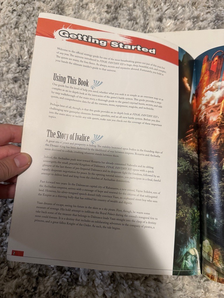 FINAL FANTASY XII Official Strategy Guide book 2006 + ART COLLECTION GUIDE NFR