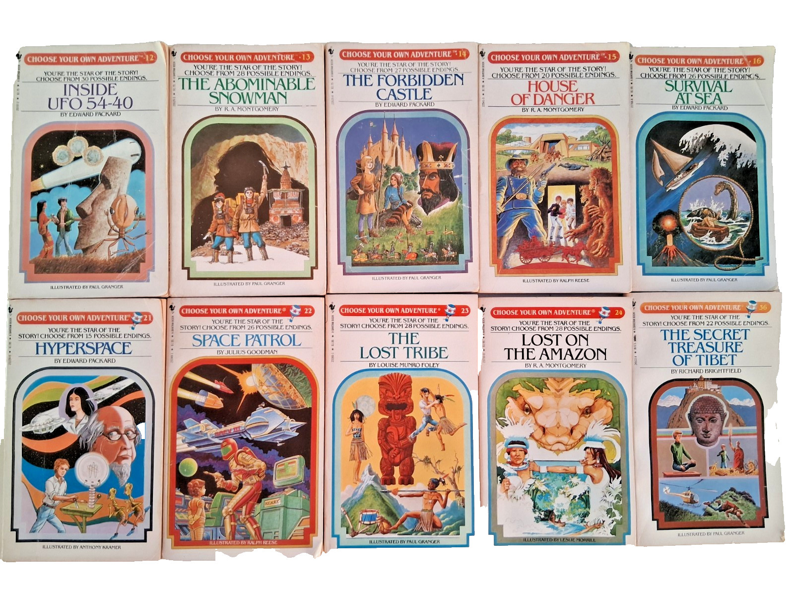 VINTAGE REAL 1980s Choose Your Own Adventure CYOA Lot Of 18 + 7 Which Way Books