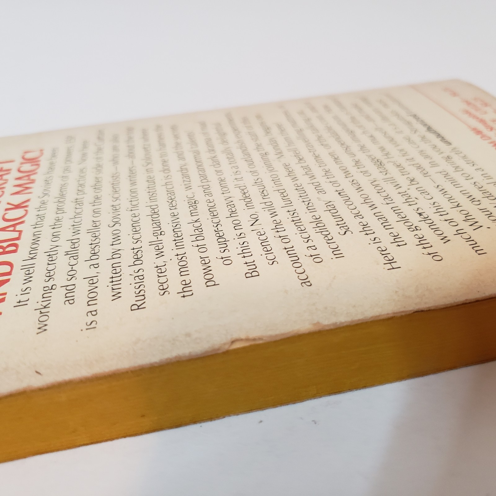 Monday Begins On Saturday Paperback Book Arkadi & Boris Strugatski DAW 1977