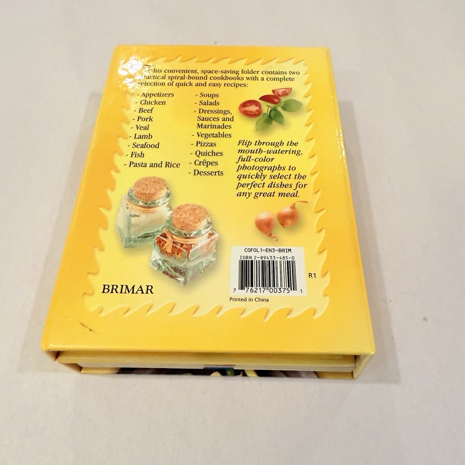 Quick Cuisine At Your Fingertips – Hardcover – Ring/Wire Bound – NEW