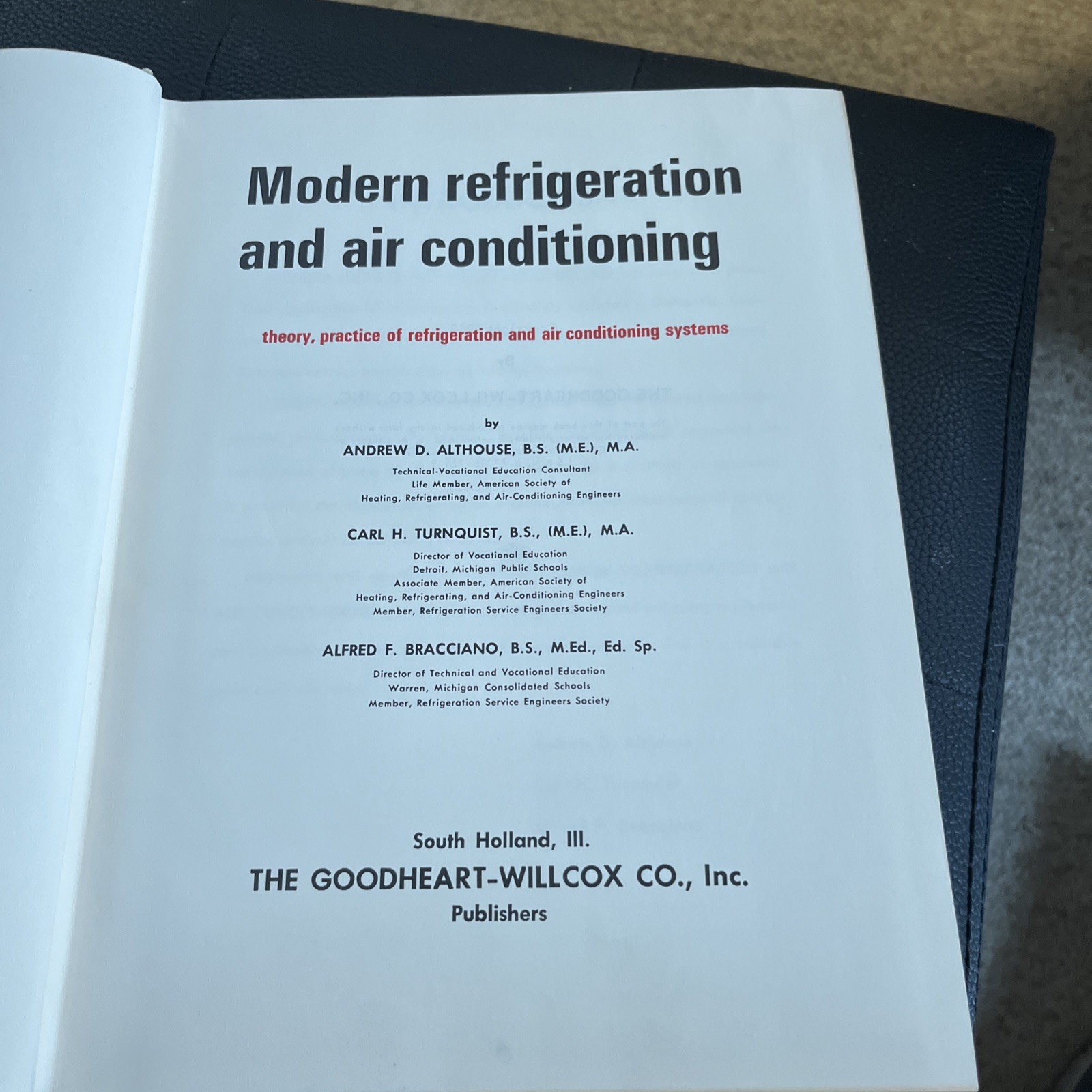 VINTAGE! 1968 Modern Refrigeration & Air Conditioning – 1120 Page Hardcover Book