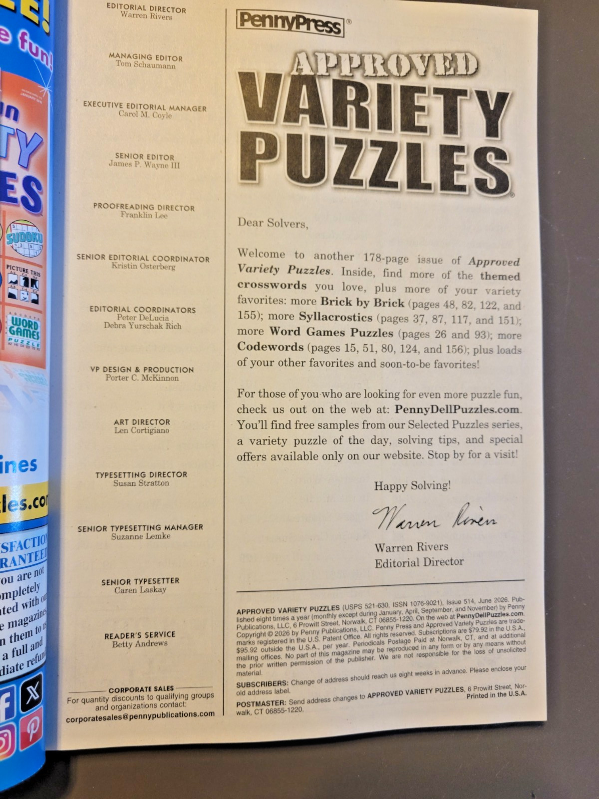 Lot of 2 Variety Puzzle Books by PENNYPRESS – Approved & Family Puzzles & Games