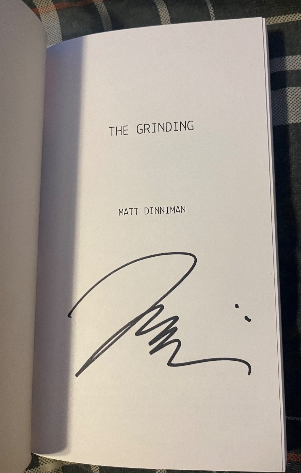 SIGNED The Grinding By Matt Dinniman Author Of Dungeon Crawler Carl