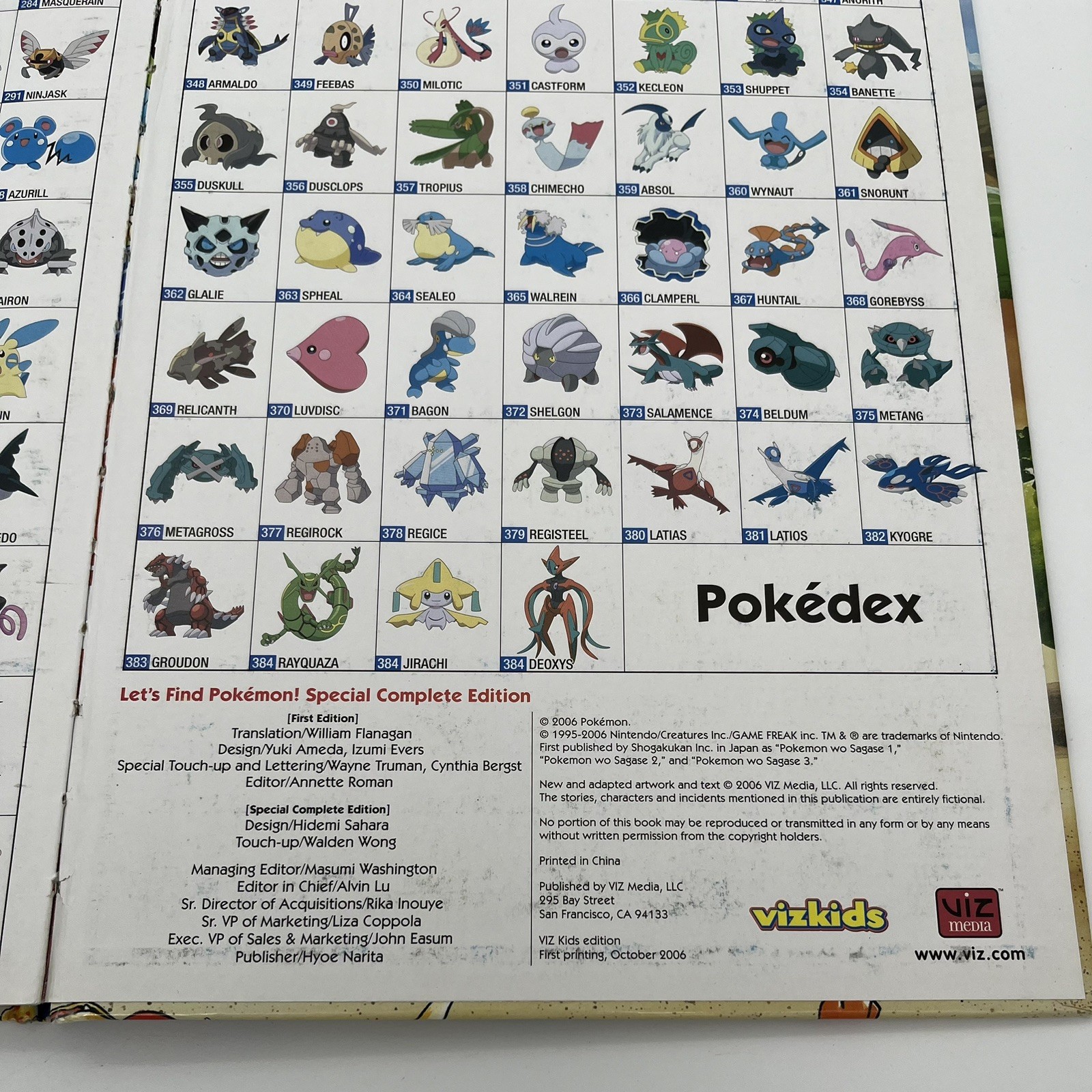 Let’s Find Pokemon! Special Complete Edition Search and Find Book Hardcover 2006