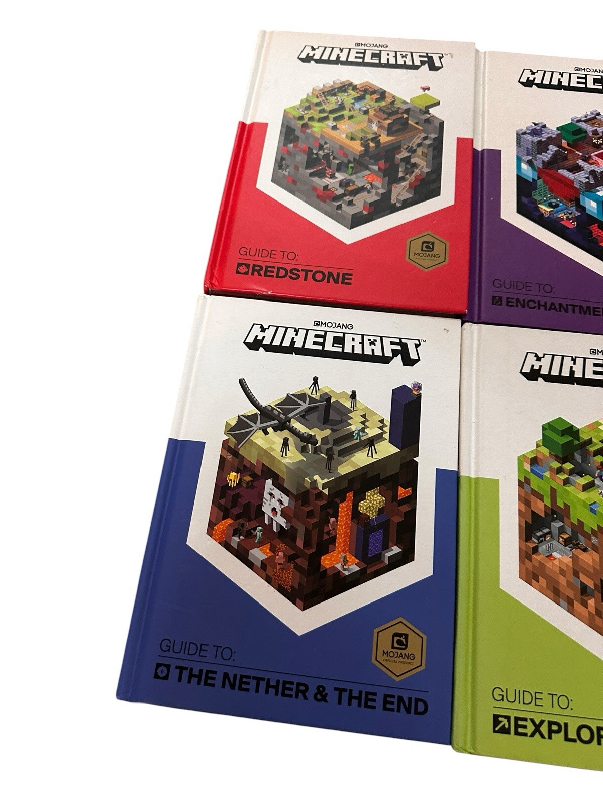 Minecraft Mojang 6 Hardcover Guides Master Builder Softcover 3- First US Edition