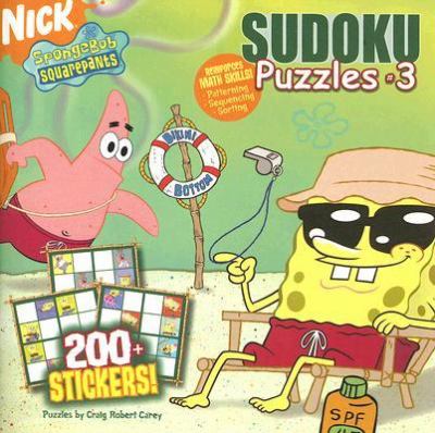 Sudoku Puzzles #3; SpongeBob SquarePa- 1416924280, Craig Robert Carey, paperback