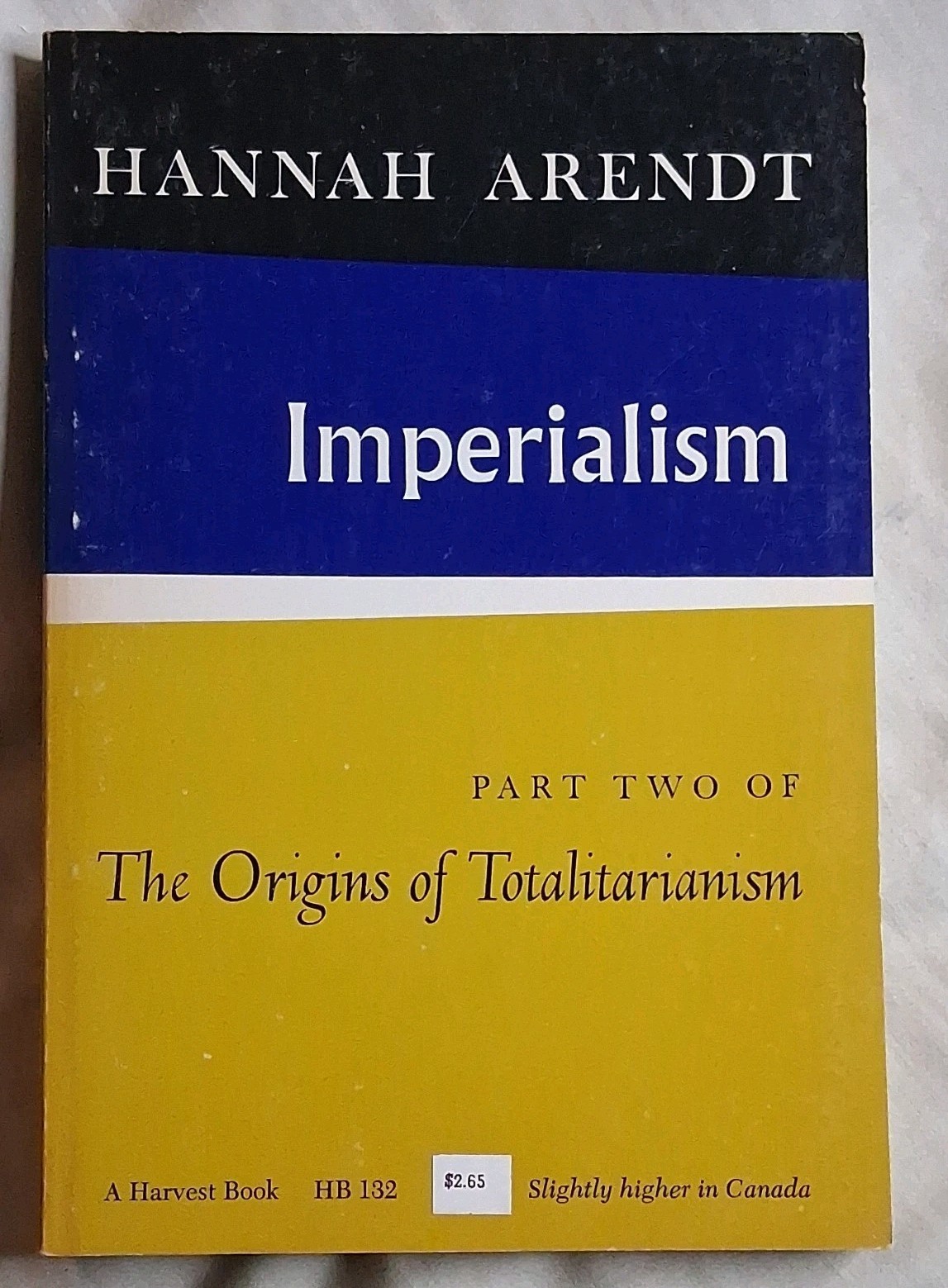 Hannah Arendt The Origins of Totalitarianism Trilogy PB Set 1970 HB 131-133