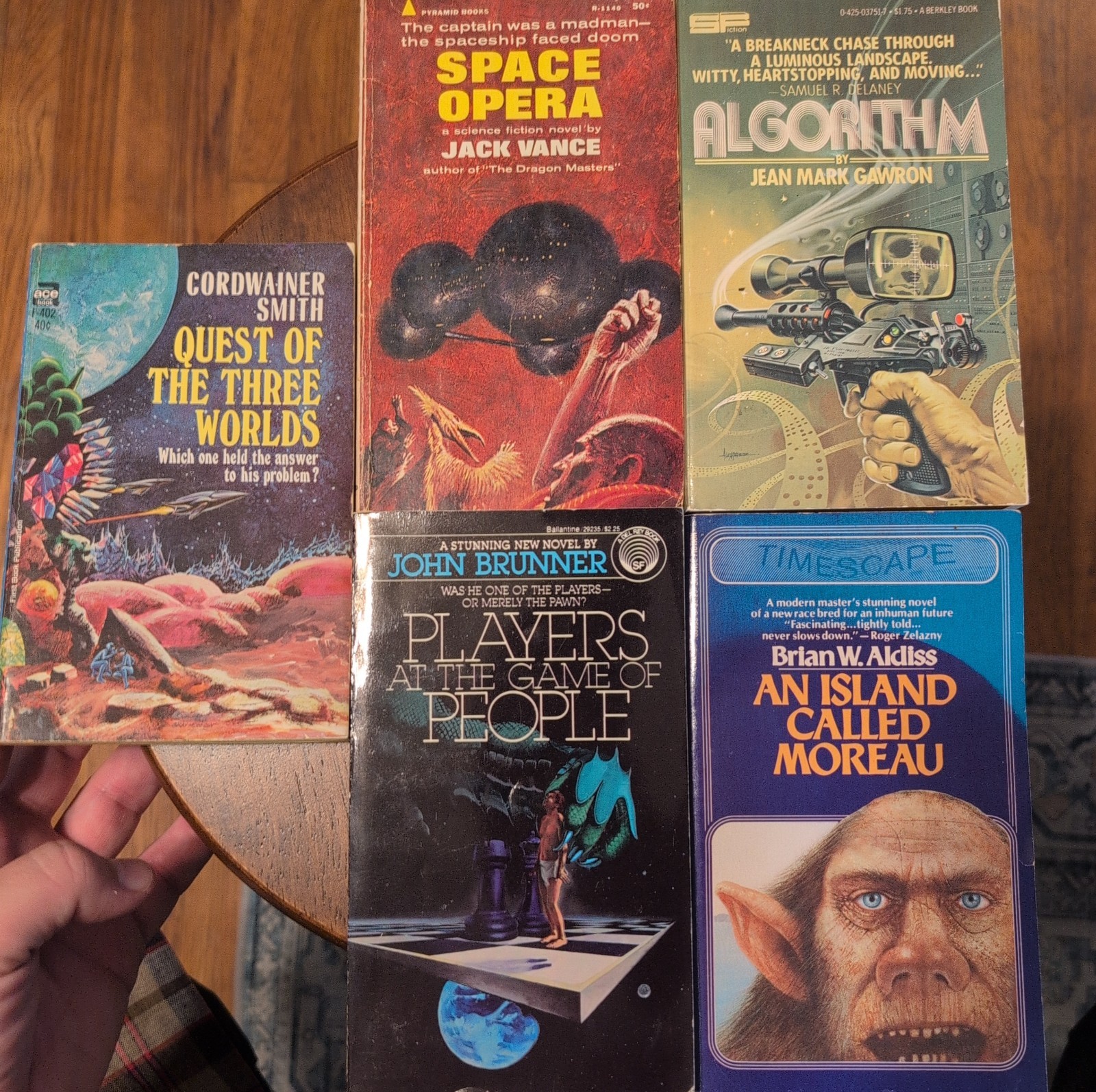Bargain Book Lot 5 Sci-Fi Paperbacks for $25 Vintage Good Condition