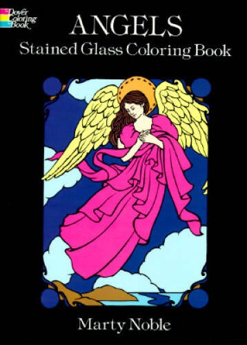 Angels Stained Glass Coloring Book (Dover Stained Glass Coloring Book) – GOOD