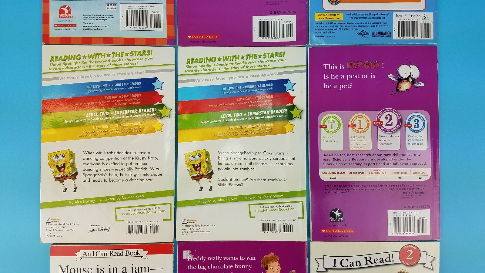 I Can Read Ready To Read Level 2 Unisex Paperback Lot of 9 Reading Books