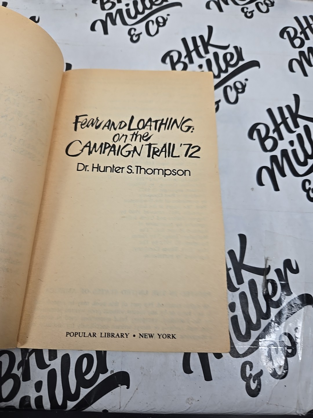 Fear and Loathing: On the Campaign Trail ’72 – Hunter S. Thompson pb
