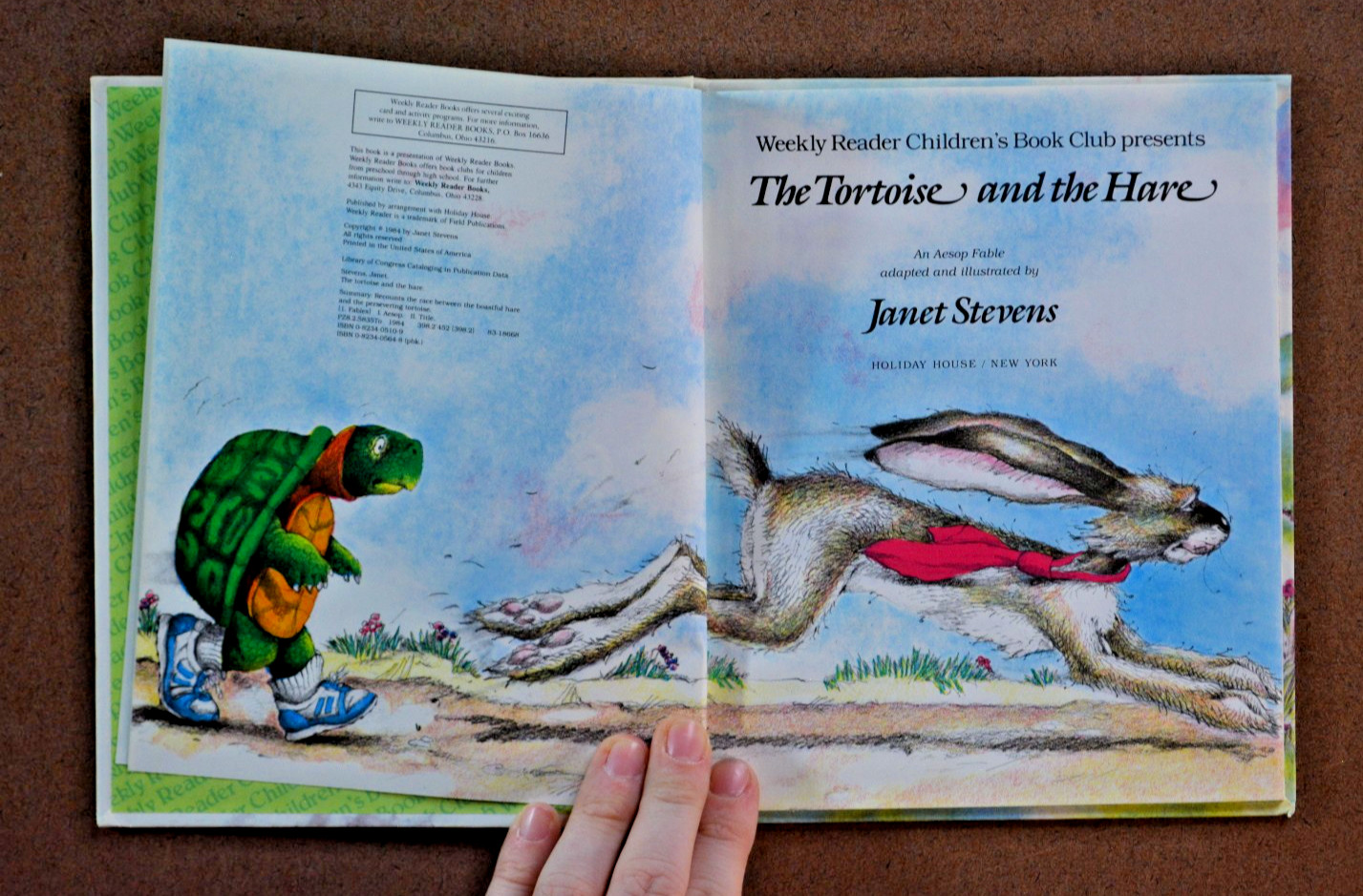 VINTAGE The Tortoise and the Hare by Janet Stevens Reading Rainbow Book 1984