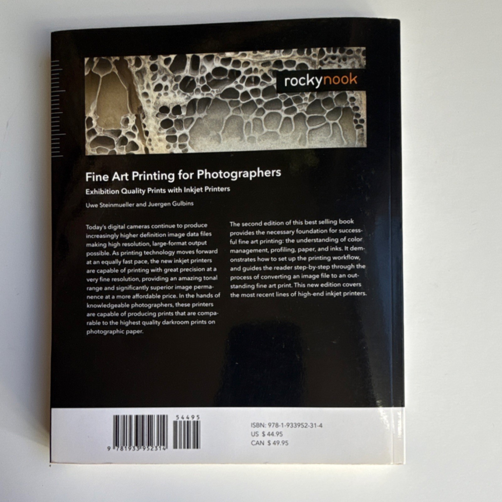 rockynook Fine Art Printing for Photographers 2nd Ed Steinmueller Gulbins Paper…