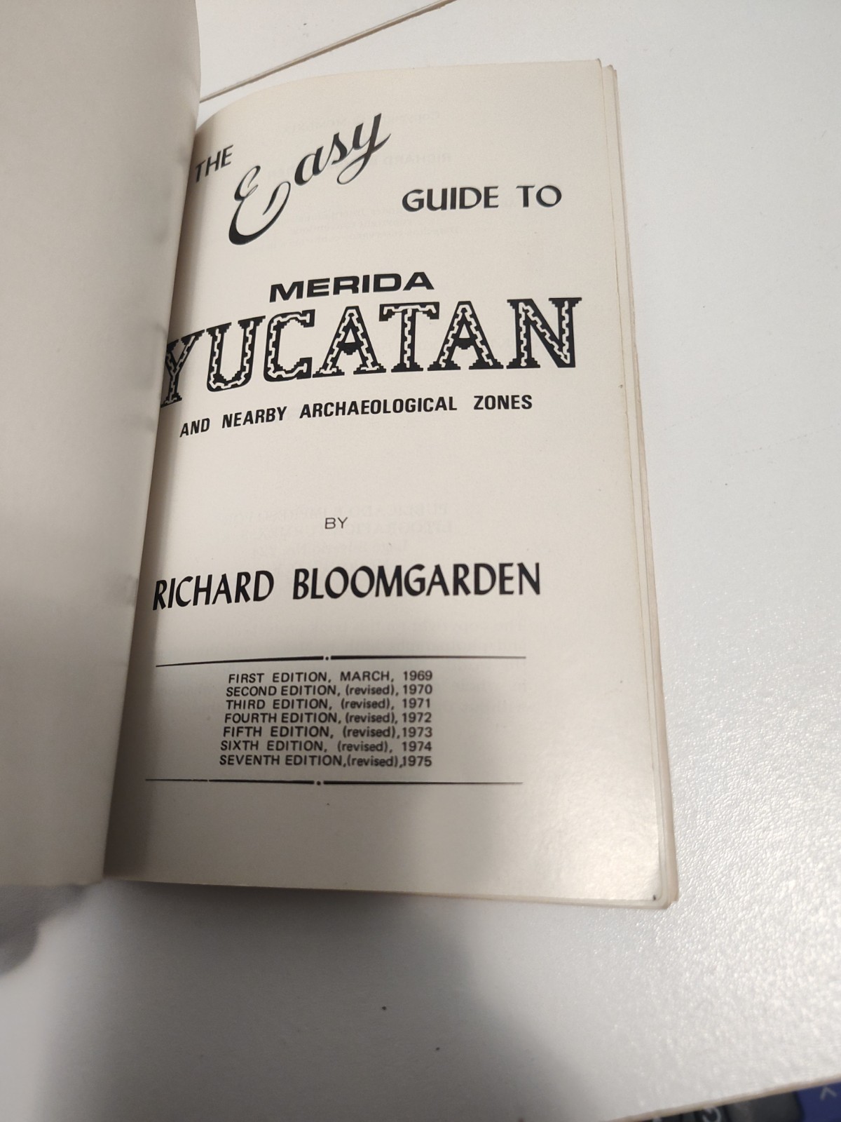 1975 EASY GUIDE MERIDA YUCATAN RICHARD BLOOMGARDEN COLOR PHOTOS F197