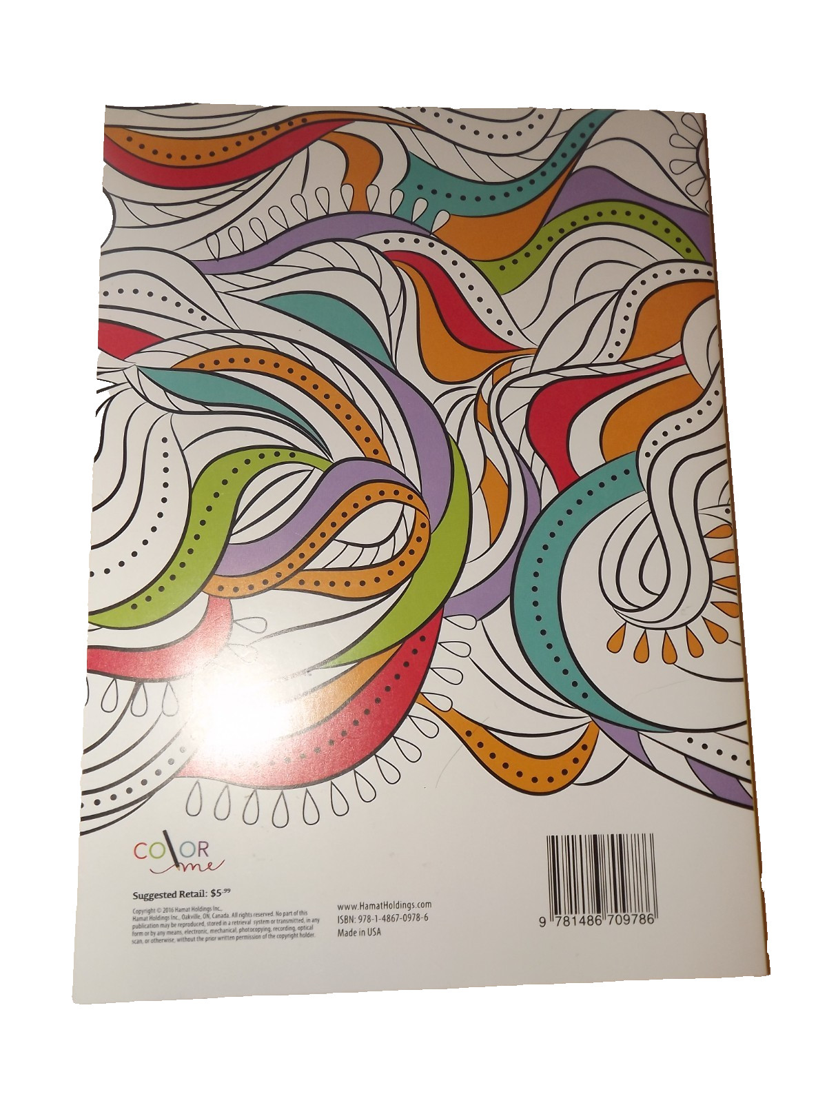 Hamat Holdings Color Me Tranquil & Zen Adult Coloring Books 58 Pages Paperbacks