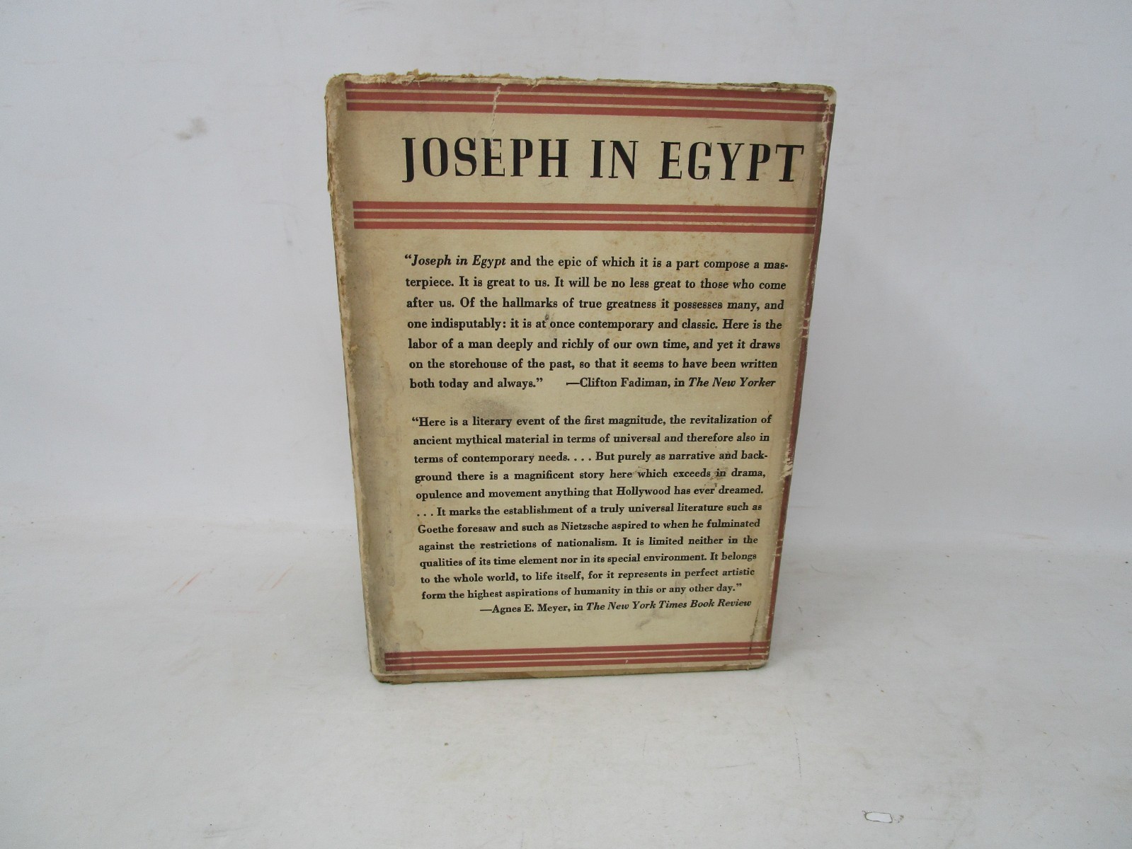 Joseph In Egypt by Thomas Mann 1938 Two Volumes