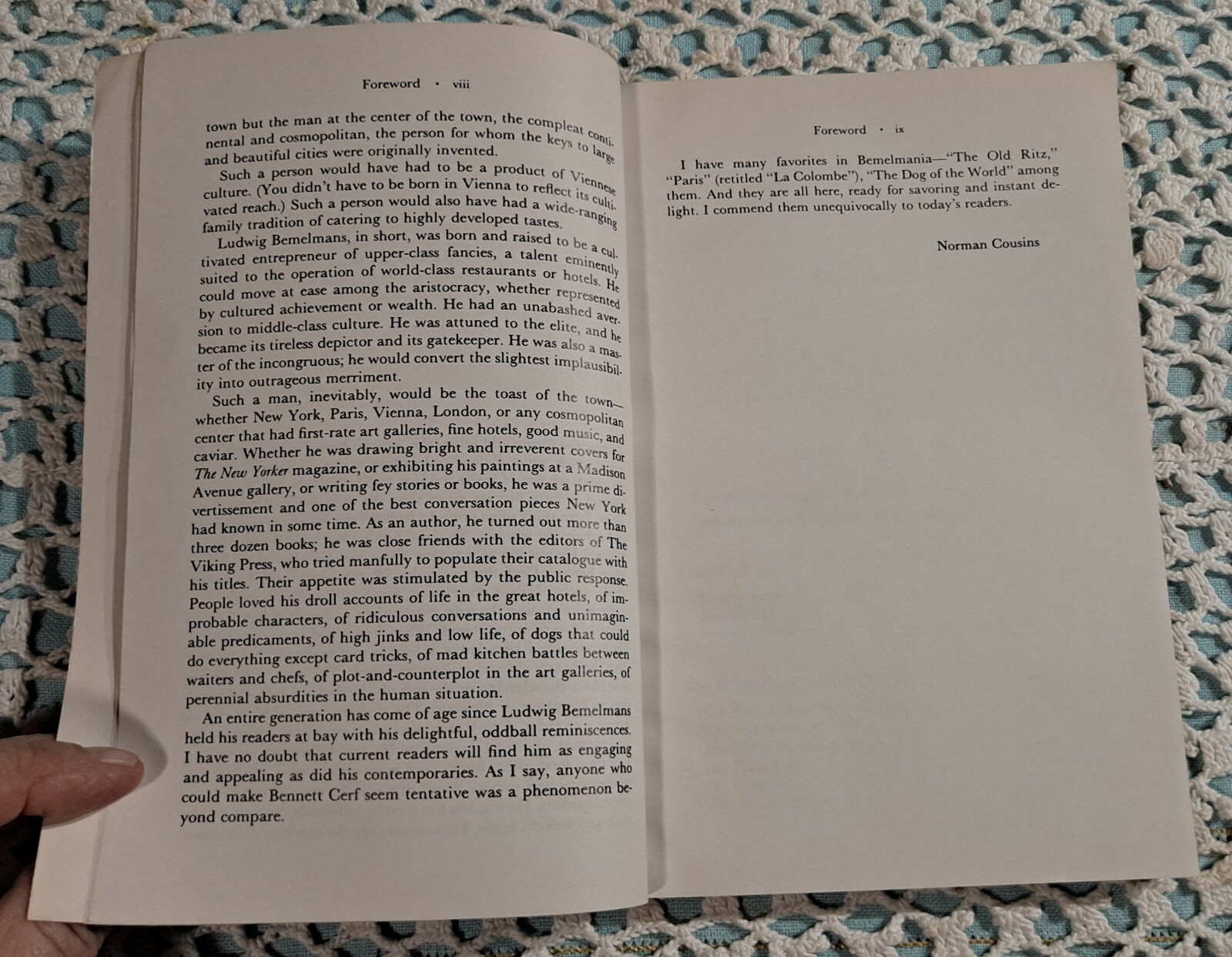 Tell Them It Was Wonderful: Selected Writings by Ludwig Bemelmans, 1987 (1st ED)