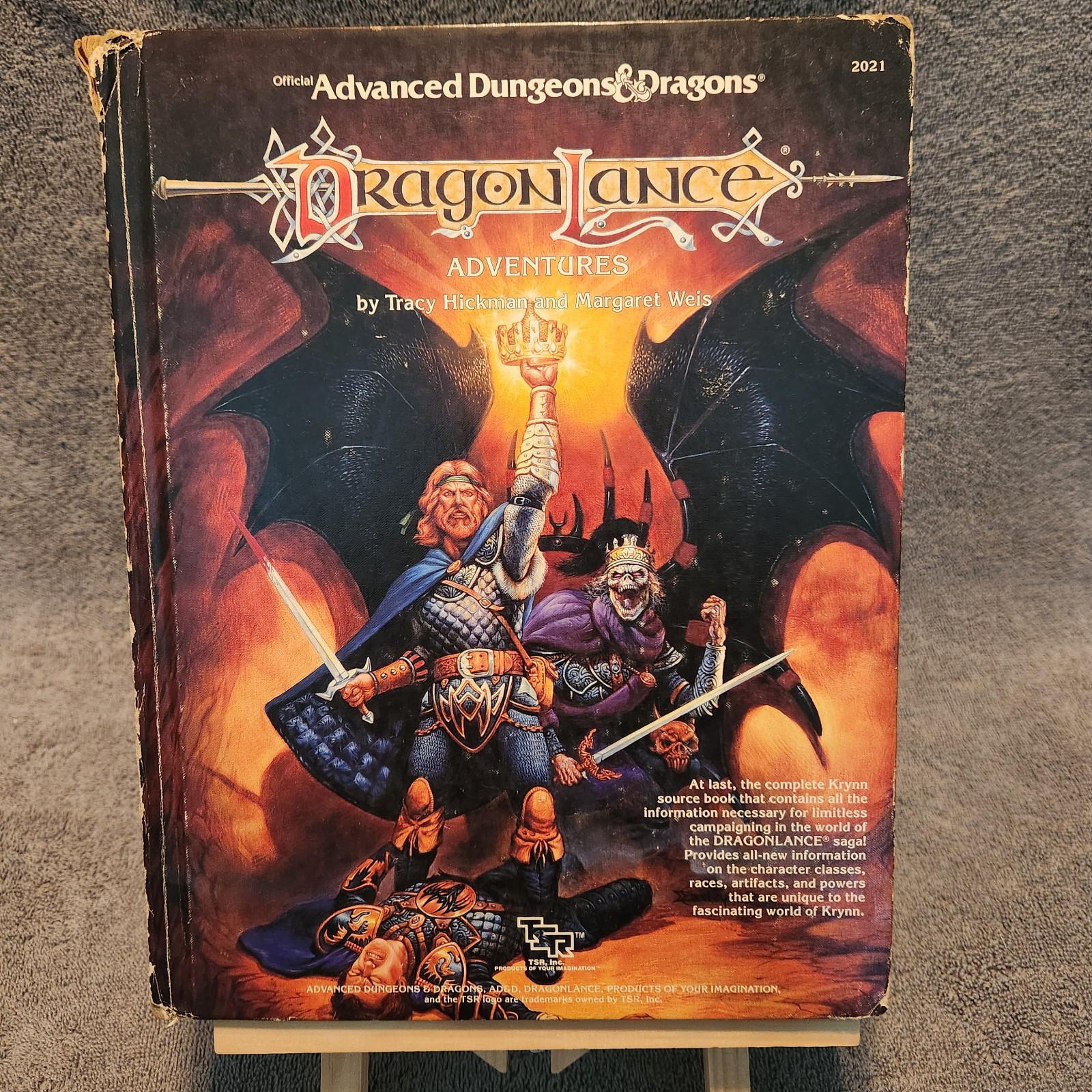DragonLance Adventures #2021 AD&D Advanced Dungeons and Dragons Hardcover 1987