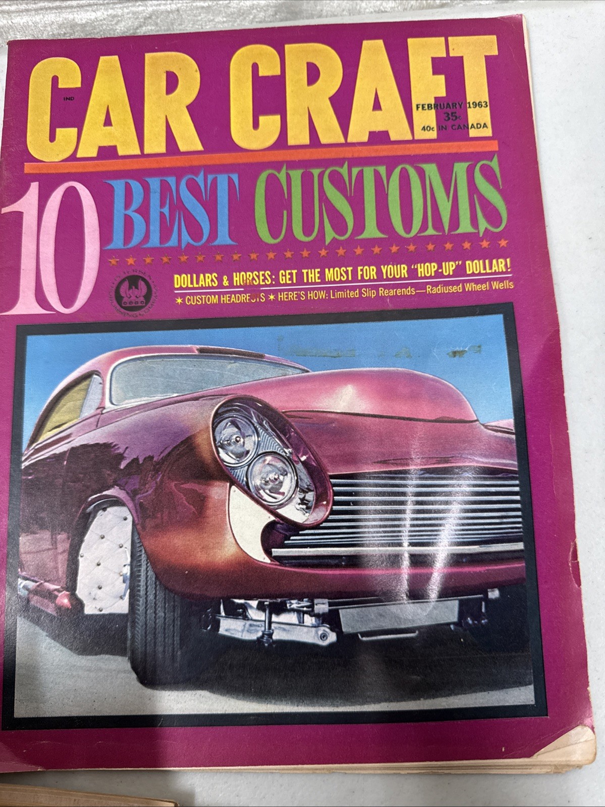 Lot Of 38 VTG Magazines-20 Car Craft 1959-63,5 Cars,3 MotorTrend 1958-64,10 Misc