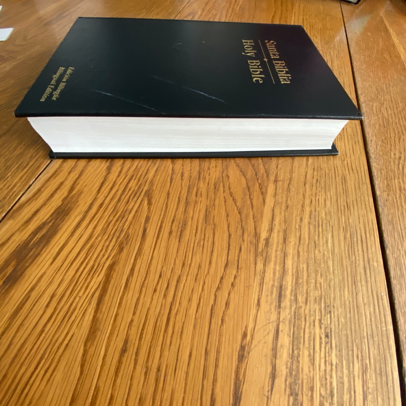Santa Biblia Holy Bible NASB Updated Edition Bilingual Edition Hardcover Black