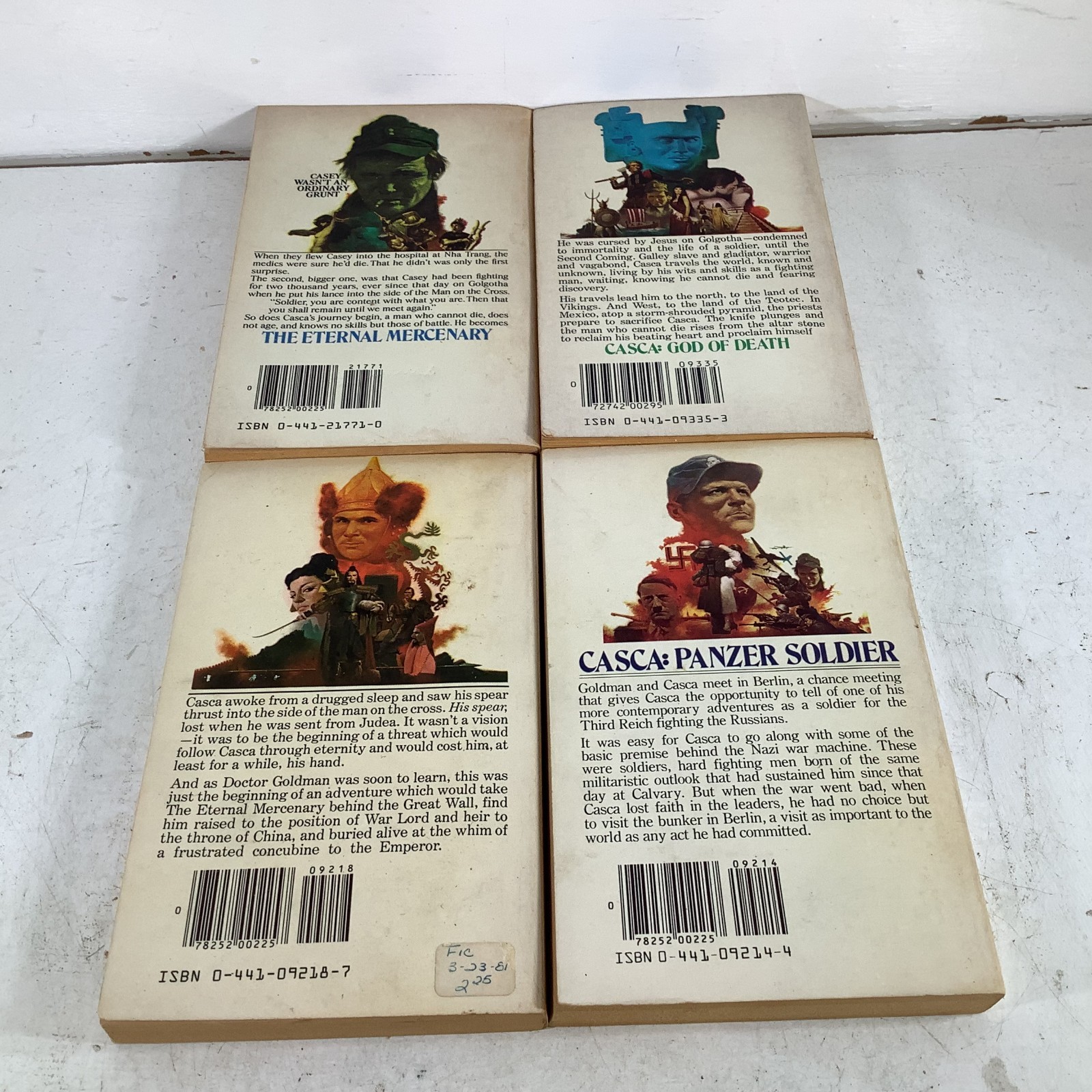Casca the Eternal Mercenary Lot 20 Barry Sadler 1-16 18-20 22 ACE Charter PB VG