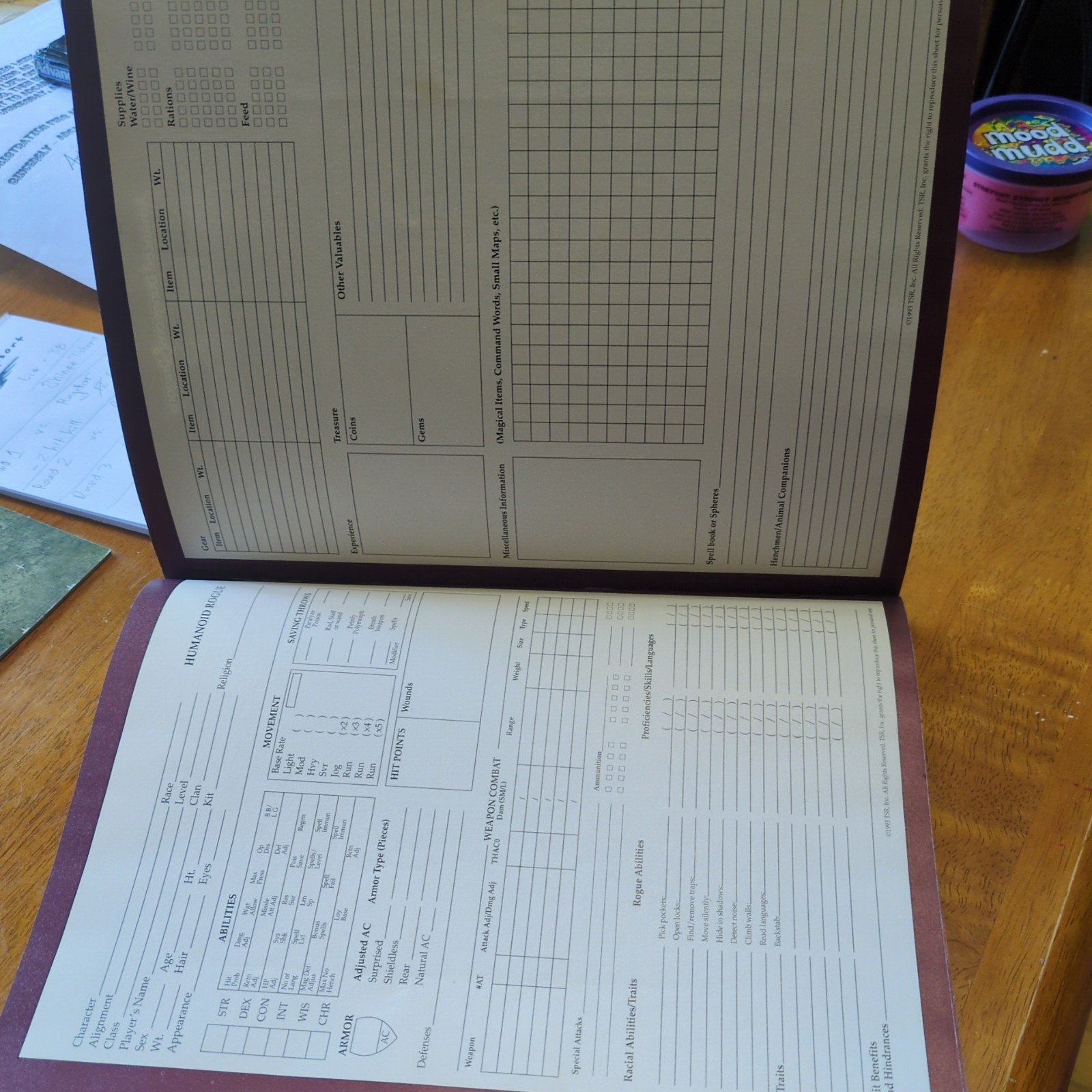 AD&D 2nd Edition Complete Book of Humanoids TSR 2135 Dungeons & Dragons