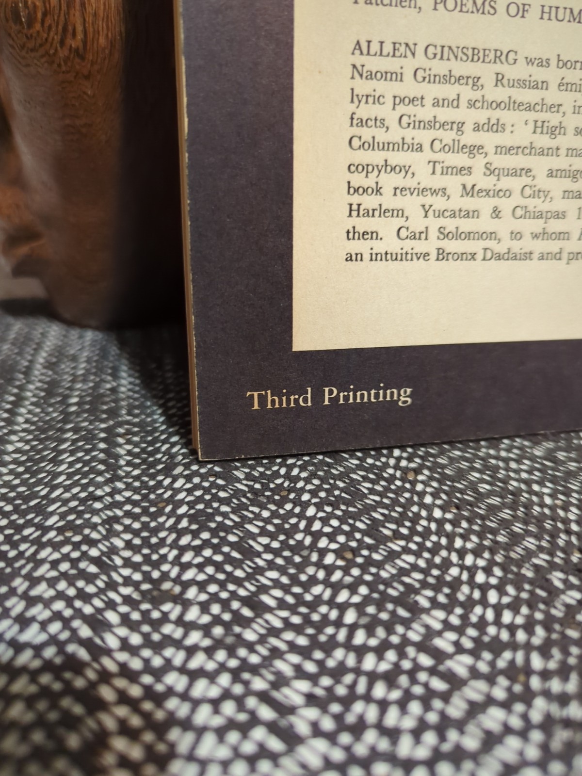 Allen Ginsberg Howl 1st Edition 3rd Printing 1957 City Lights Pocket Poets #4
