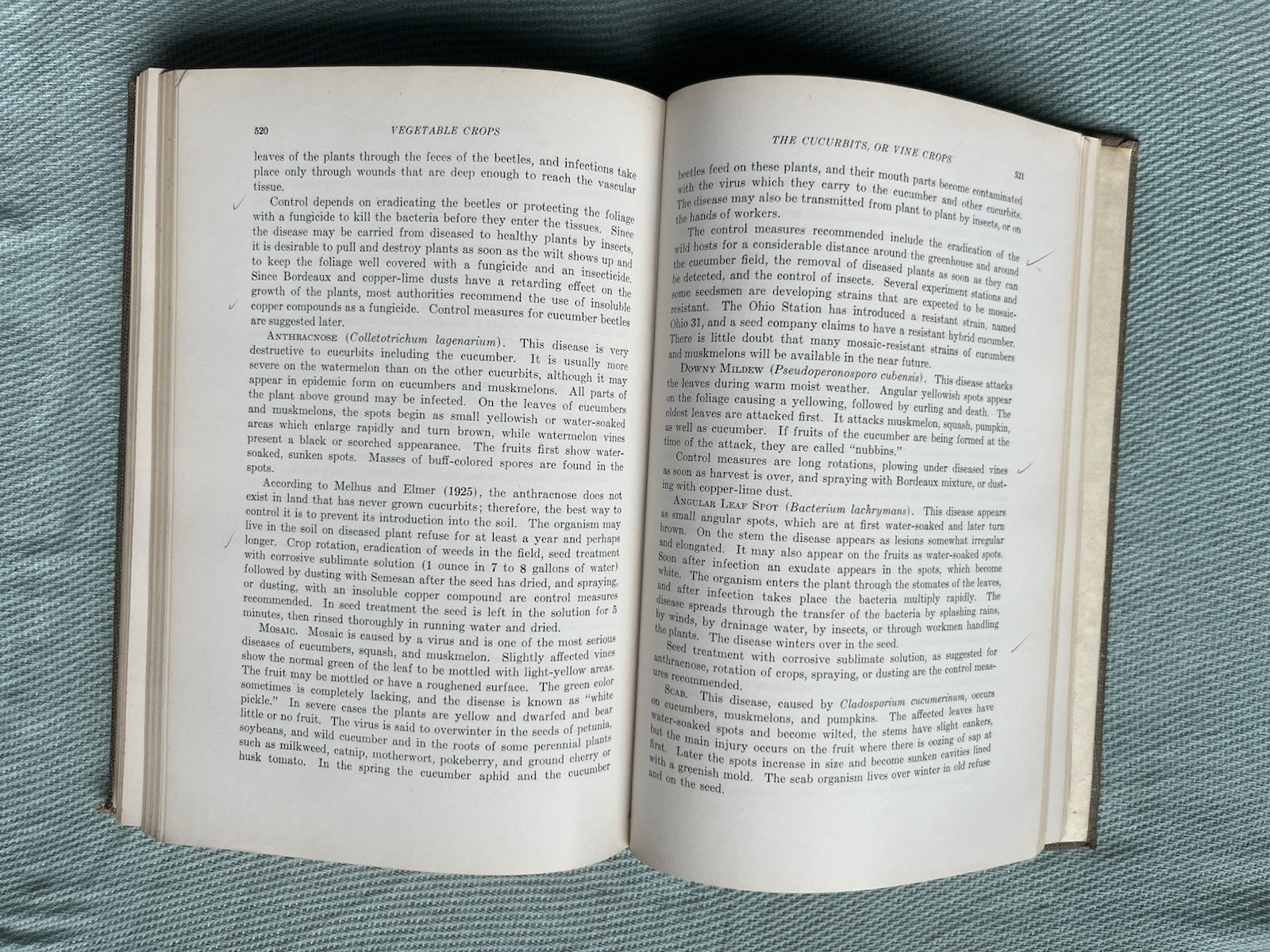 VEGETABLE CROPS By Homer C. Thompson 4th Edition 1949 McGraw Hill ~ Good/Very G