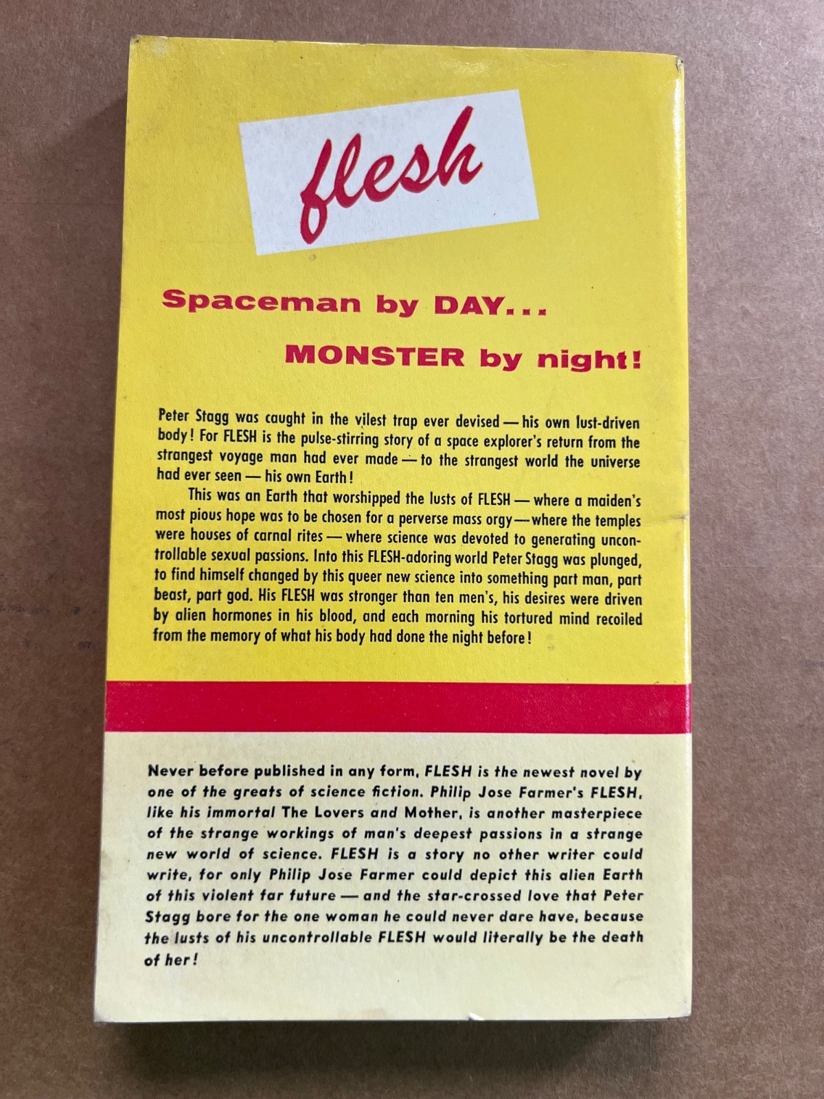Flesh by Philip Jose Farmer -1960 1st Printing Paperback