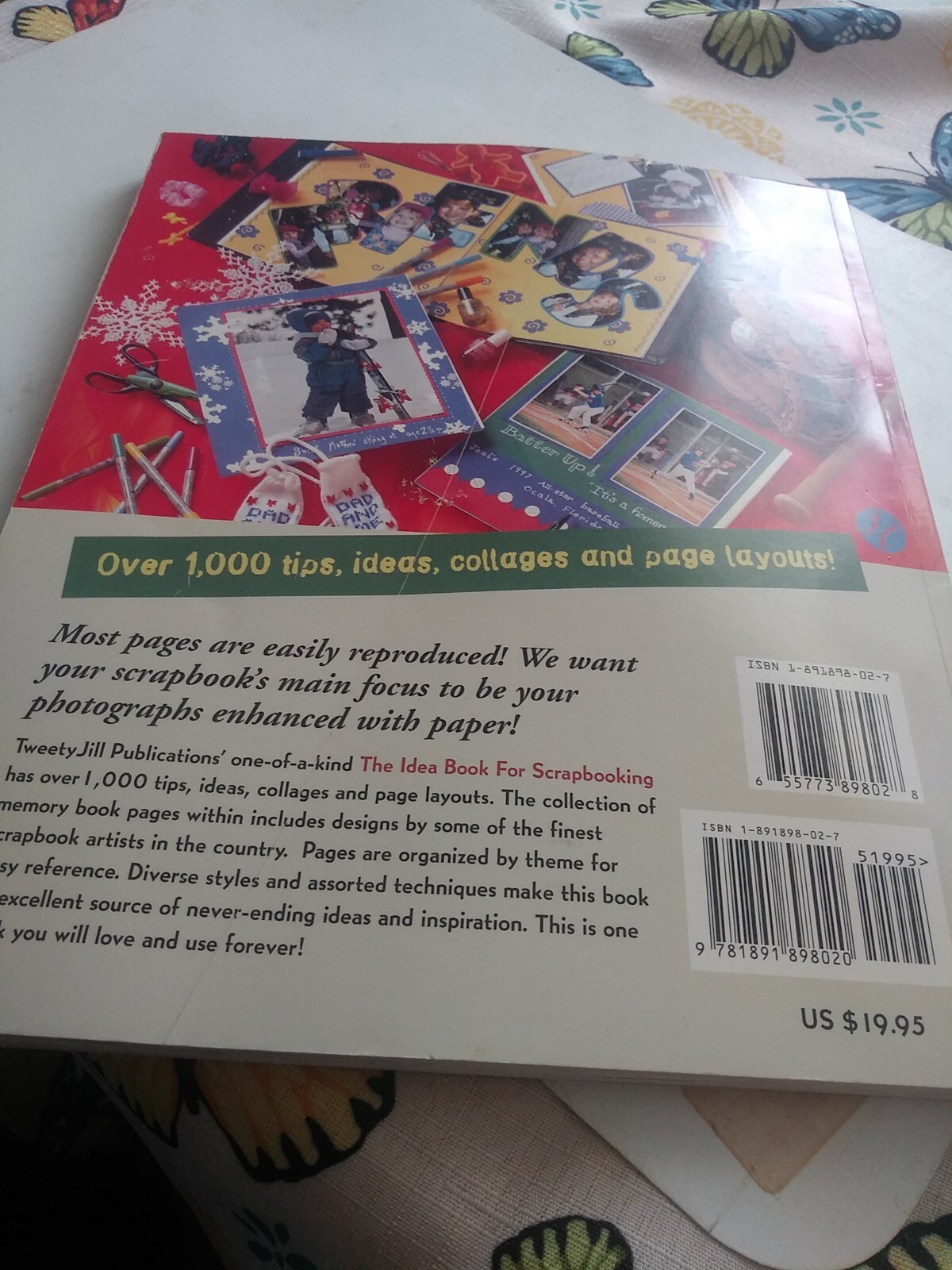 The Idea Book for Scrapbooking : Featuring Rubber Stamping, 158 pages, 1999