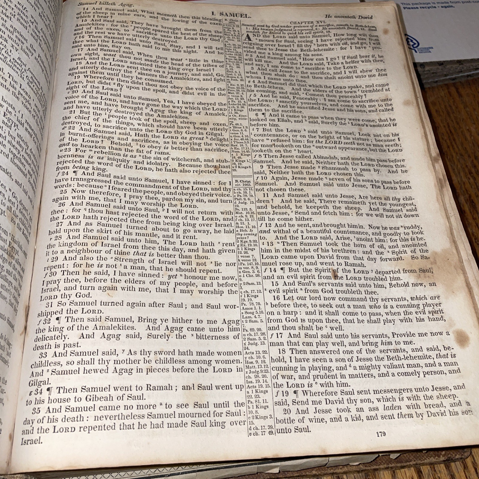 1833 Sherwood family Bible apocrypha & Index By NY N. J. White 1833
