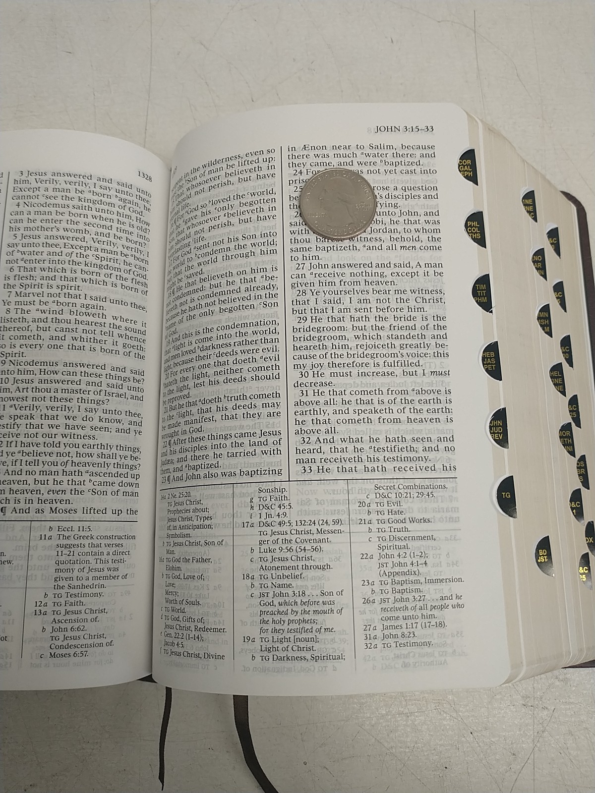LDS Quad Scriptures Bible Book of Mormon D&C Pearl 2013 Faux Leather Softcover