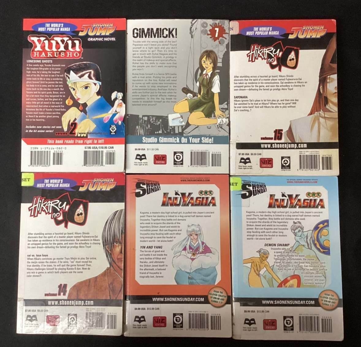 Viz Media lot of 6 Random Manga
