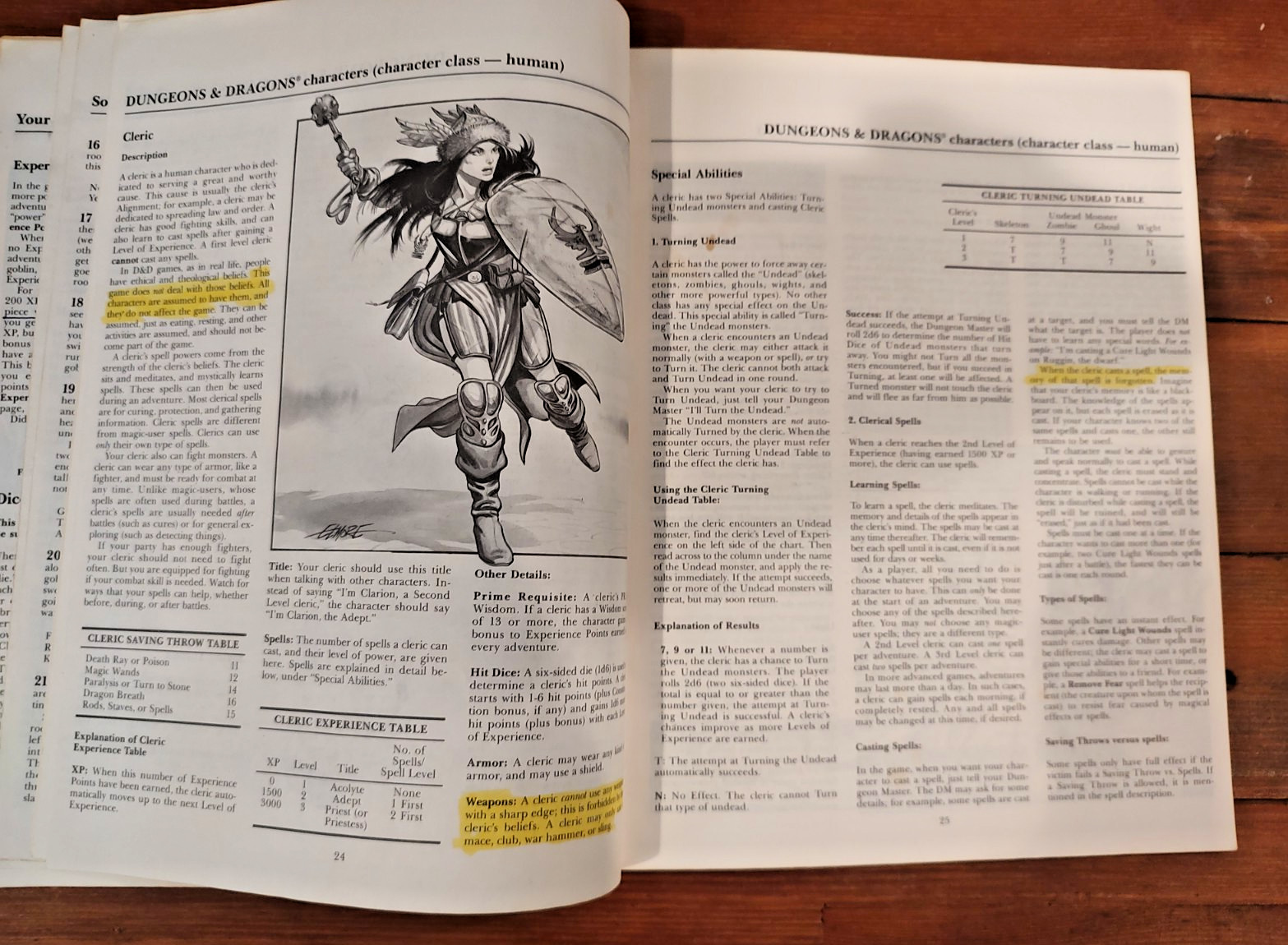 1983 Dungeons & Dragons Players Manual TSR First Printing Red Paperback