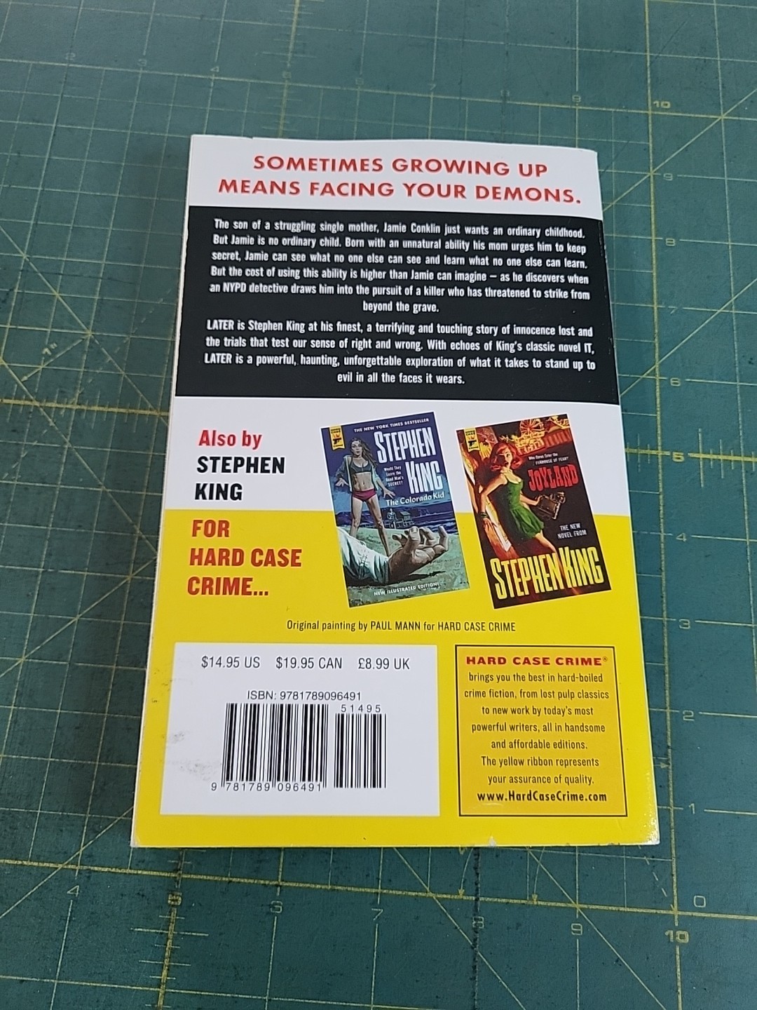 Stephen King Later Paperback Book 2021 Hard Case Crime Edition