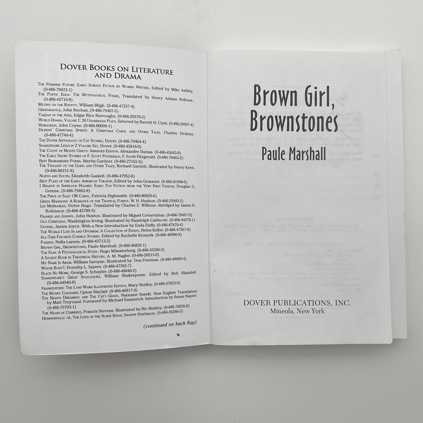 Brown Girl Brownstones Paule Marshall African American Classic Novel