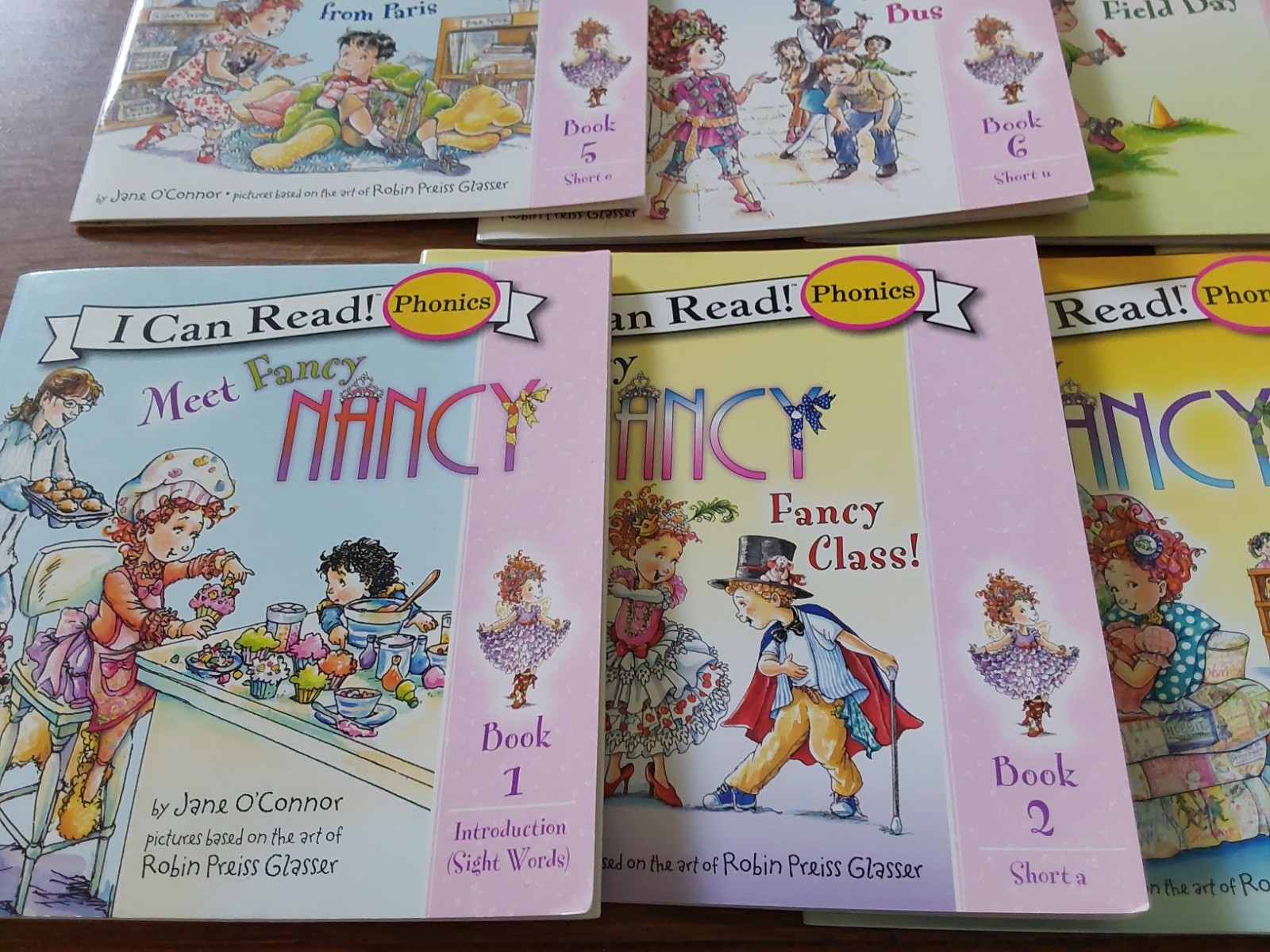 Fancy Nancy I Can Read Phonics Kids Books Lot 12 Carry Case Sight Words Vowels