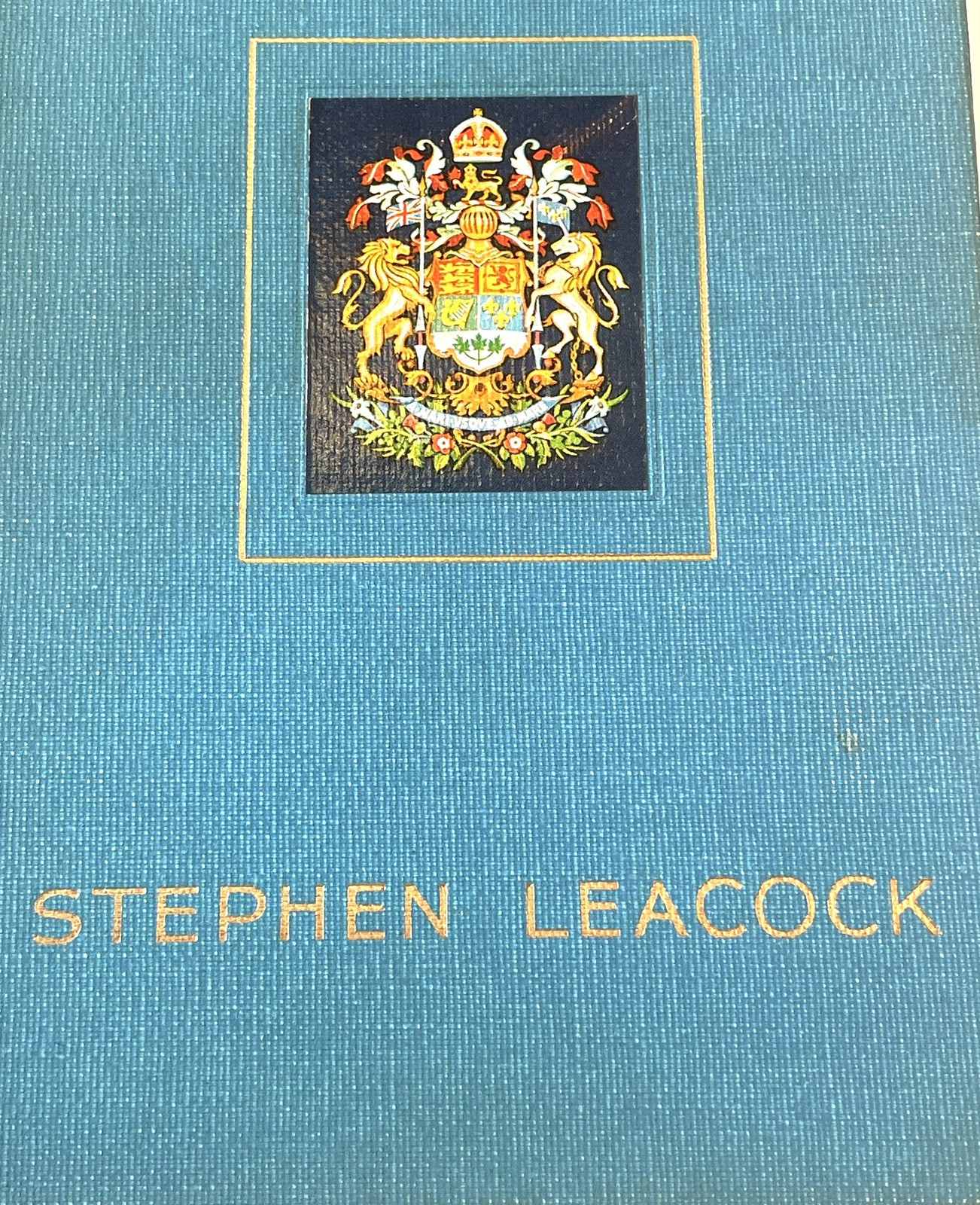 1941 1st Edition “Canada The Foundations of Its Future” Hardback Stephen Leacock