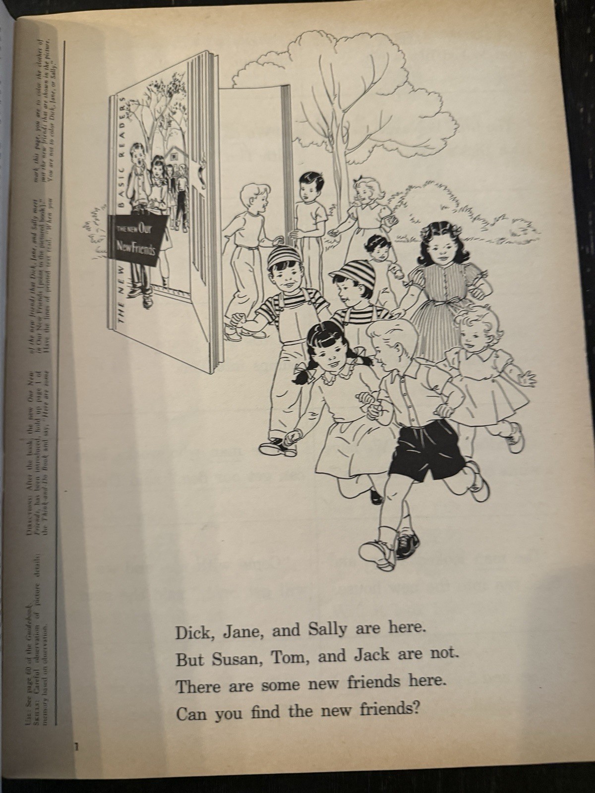 Scott, Foresman New Basic Readers Think-and-Do Book PB Illus 1956 Ed Orange