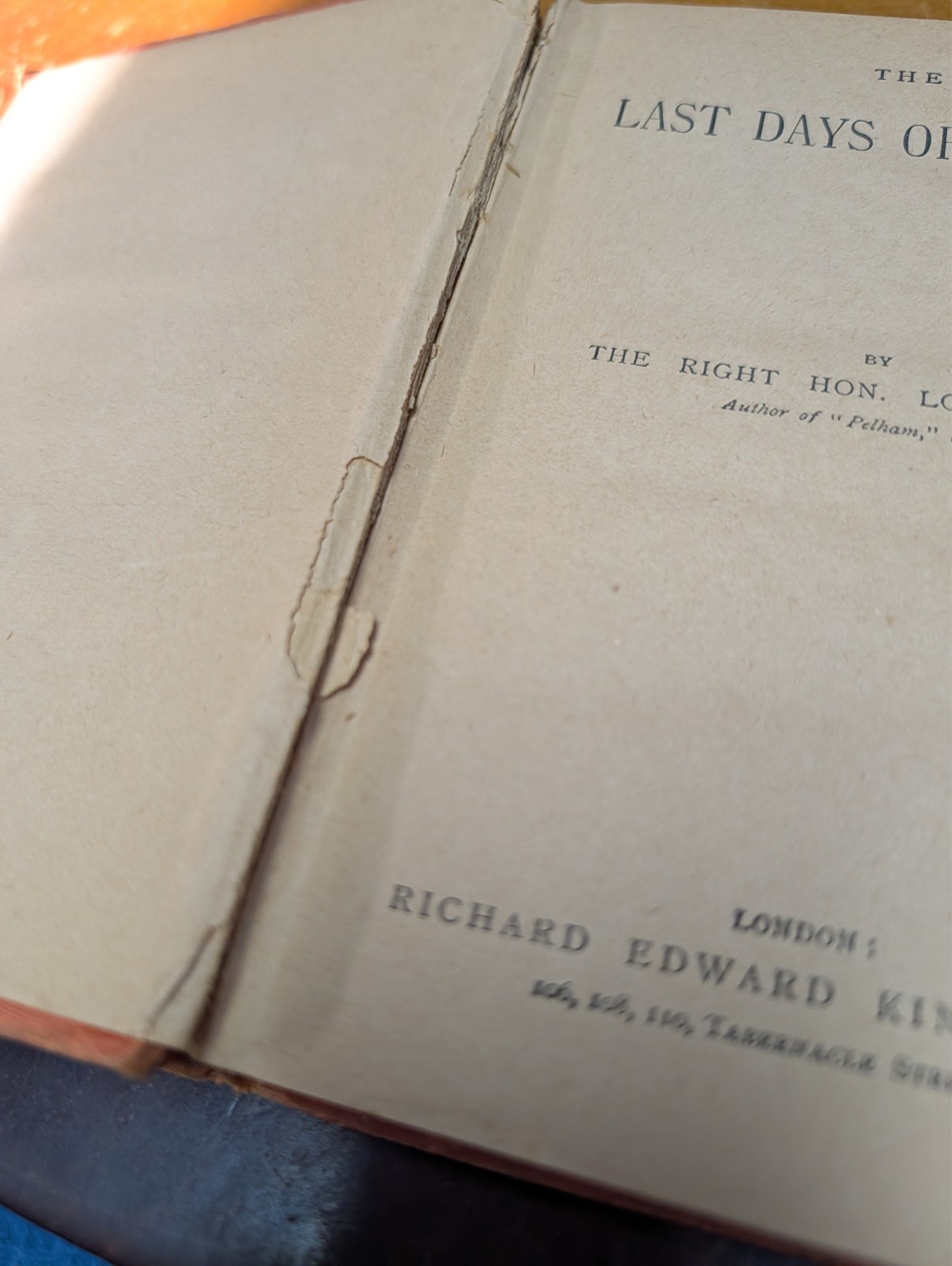 The Last Days of Pompeii, by Edward Bulwer-Lytton, A late Victorian reprint