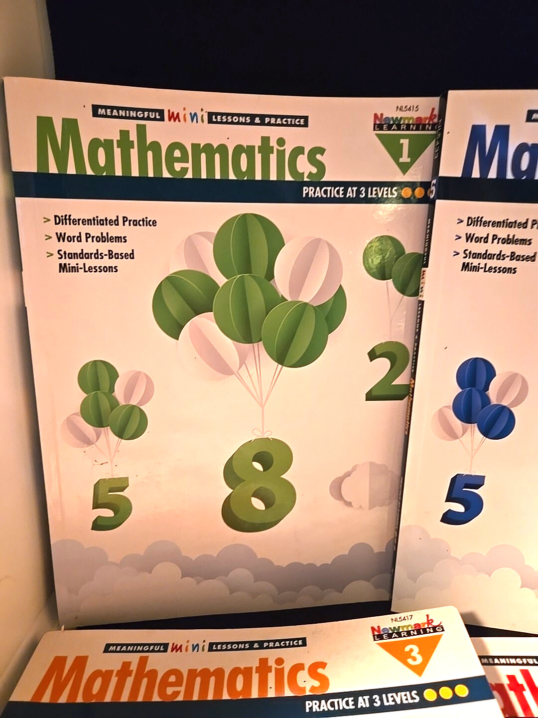 Lot of 4 Math Meaningful Mini-Lessons/Practice At 1-6 Levels as NEW